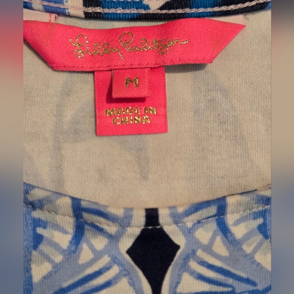 Lilly Pulitzer Ophelia Pink Tropics Heat Wave Engineered Swing Dress - Picture 5 of 6